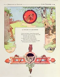 Der Fuchs und die Trauben, Illustration aus 